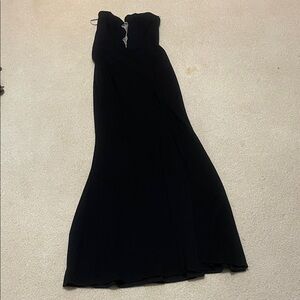 Fashion Nova Strapless Black Dress